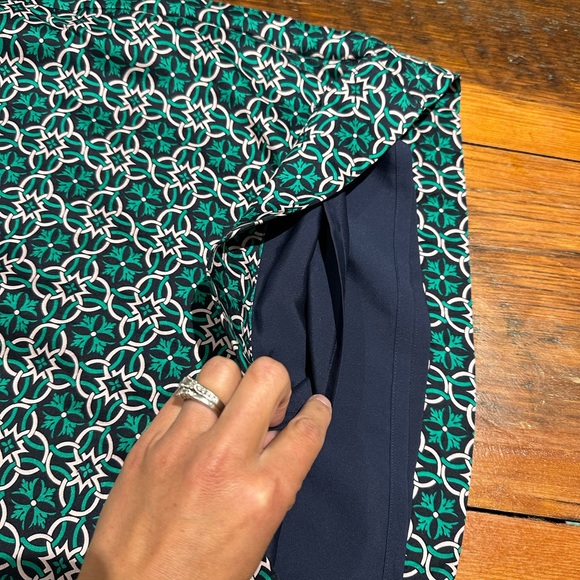 J. Crew "Swoop" Dress, Green & Navy, Women's 00 - Picture 6 of 11